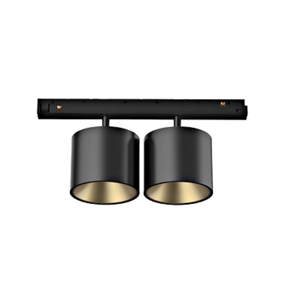 48V SPOT INSET DD 2x 10W LF927 ON/OFF BLACK image 1