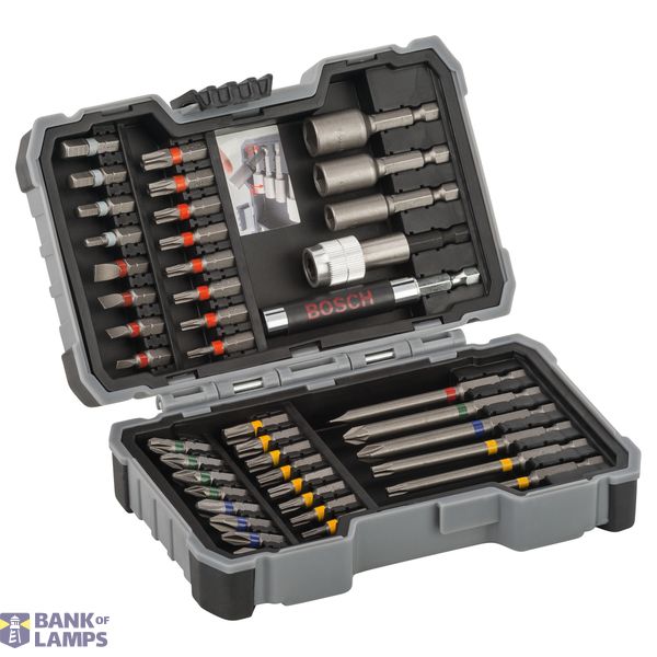 43-Piece Extra Hard Nutsetter and Screwdriver Bit Set image 1