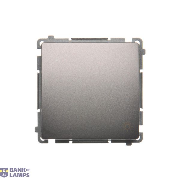 Light push button, (module), 16AX, Screw, Inox, metallized image 1