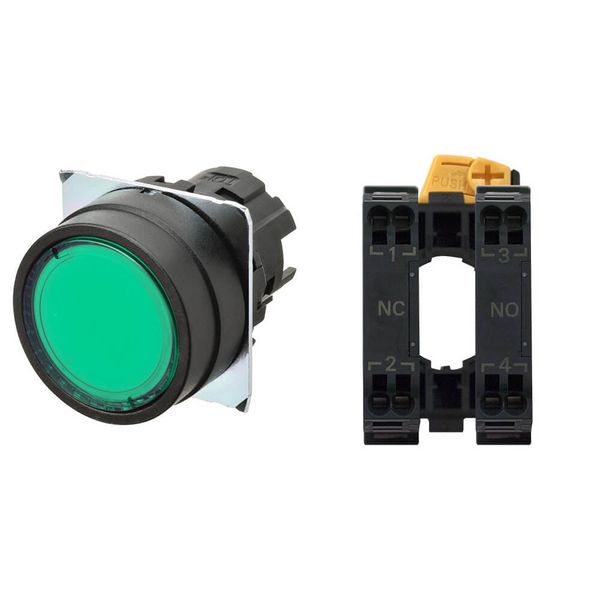 Pushbutton A22NN Ã˜22, bezel plastic, FLAT, MOMENTARY, CAP COLOR Transp A2215066F image 3