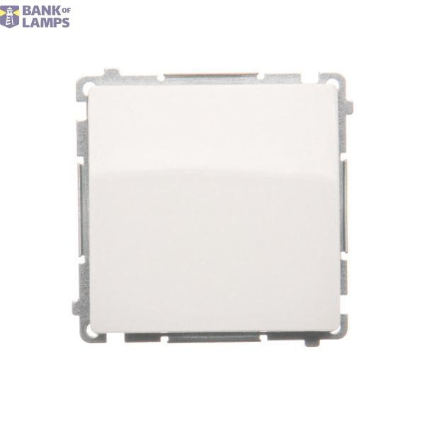 Single contact push button without pictogram, (module), 10AX, quick connection, white image 1