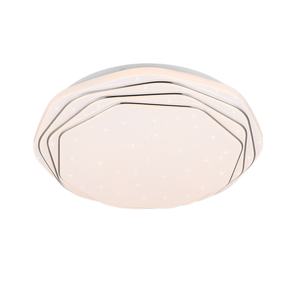 Dizzy LED ceiling lamp white/chrome starlight image 1