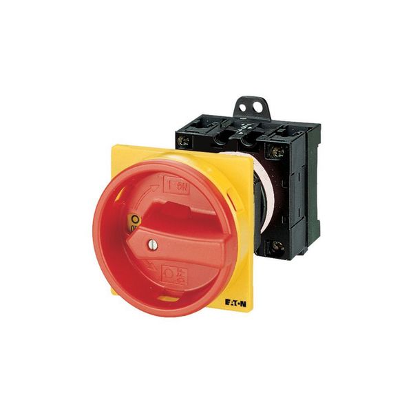 T0-4-15700/V/SVB Main switch, T0, 20 A, rear mounting, 4 contact unit(s), 6 pole, 2 N/O, Emergency switching off function, With red rotary handle and yellow locking ri image 4