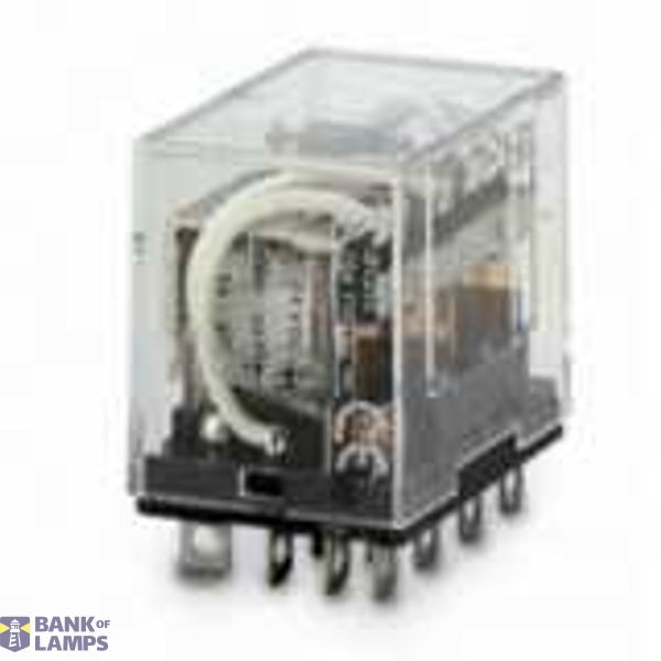 Relay, plug-in, 14-pin, 4PDT, 10 A, LED indicator, test button LY4 5097B image 4