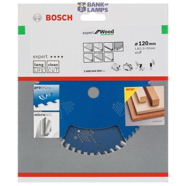 Circular saw blade Expert for Wood 120 x 20 x 1,8 mm, 40 image 2