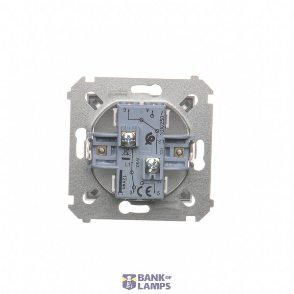 Three position (1-0-2) blind control double switch, 10A, Bronze matt, metalic image 1