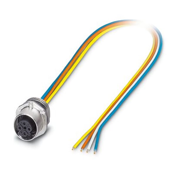 SACC-E-FSD-4P-M16/0,5 SCO GN - Device connector front mounting image 3