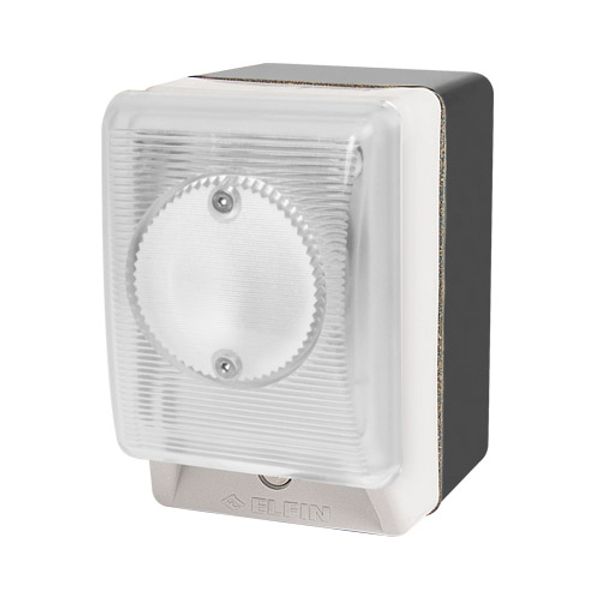Palm switch, illuminated, momentary, red-green mushroom button, with enclosure image 1