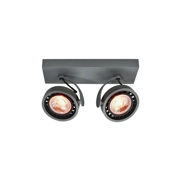 Ceiling fixture Wally,4304,AC220-240V, 50/60 Hz, IP 20 ,2*Gu10,ES111, double, graphite image 1