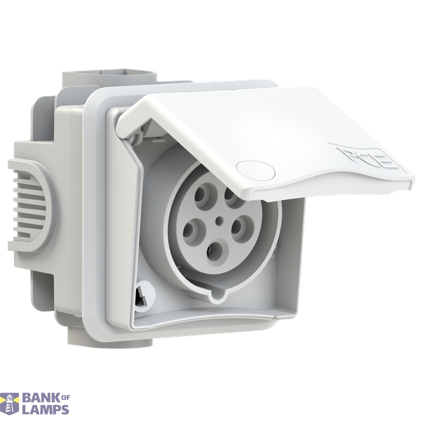 Flush-mounted socket, DESIGN series IP44 image 1