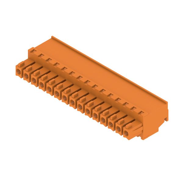 PCB plug-in connector, female plug, 3.81 mm, Number of poles: 15, 270°, Clamping yoke connection, Clamping range, max. : 1.5 mm², Box image 4