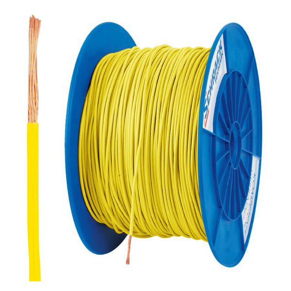 PVC Insulated Single Core Wire H05V-K 0.5mmý, yellow (coil) (The price is shown without markup on metals. Request a quote for accurate information) image 1