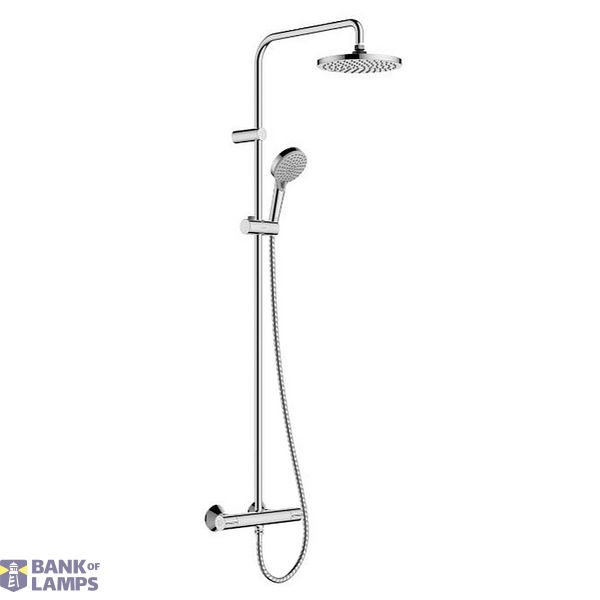 Vernis Blend shower system with thermostat, chrome image 1