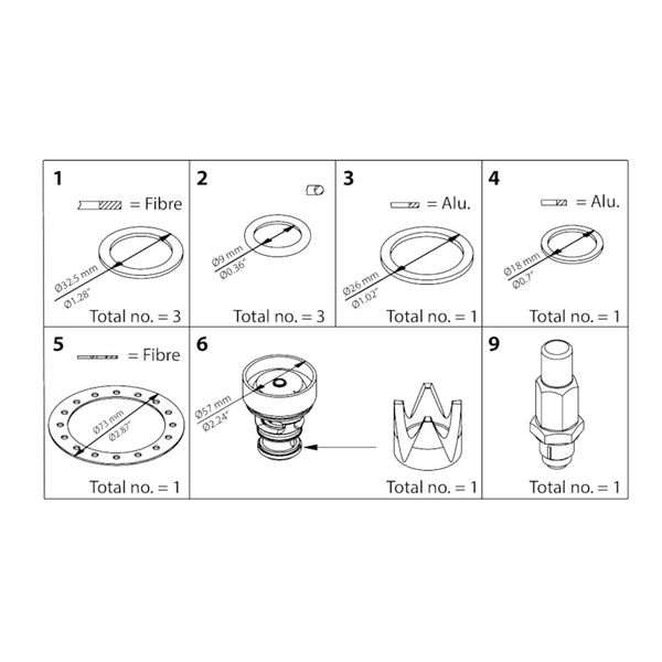 ICS 25-10  Overhaul kit image 1