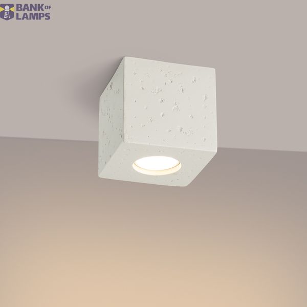 Ceiling lamp QUAD concrete beige image 9