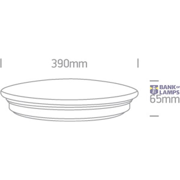 WHITE PLAFO 24W WW IP20 230V image 3