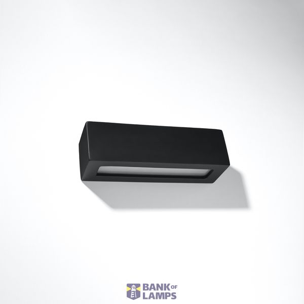 CERAMIC WALL LAMP VEGA BLACK E27 1X60W IP20 image 8