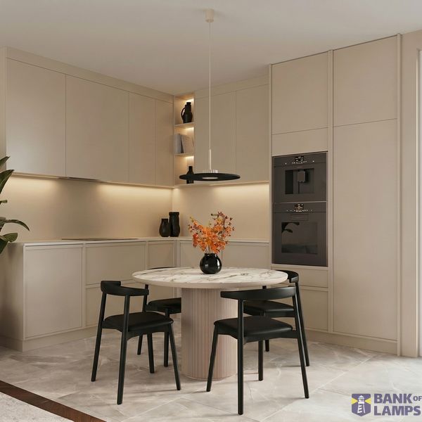Pendant lamp OVO 1 beige/black felt Gx53 image 4