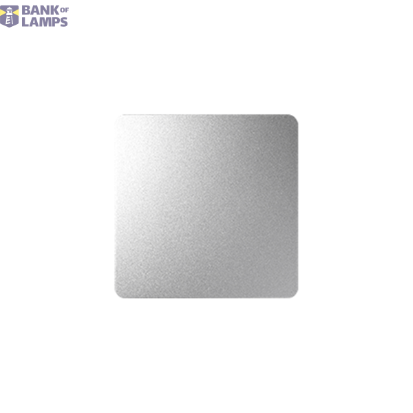 Single button for switches and push buttons, aluminum image 1