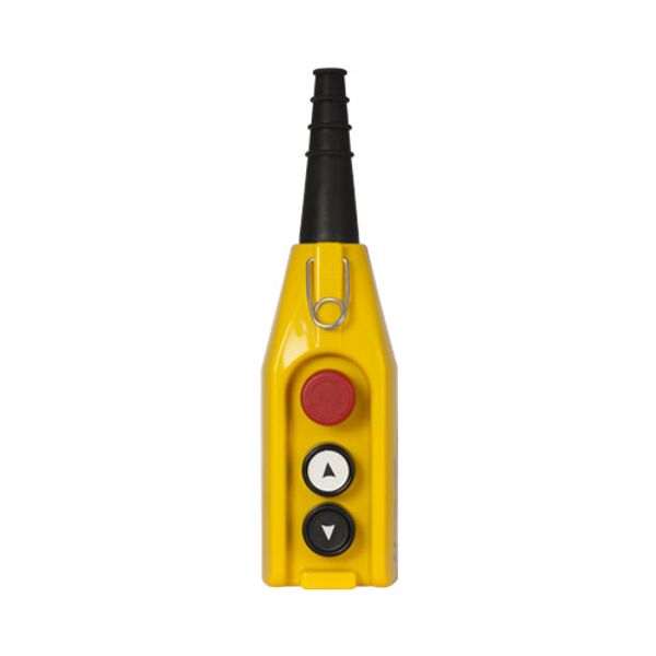Pendant push-button station with 2 1-speed push-buttons and emergency stop push-button, 1 N.C. image 1