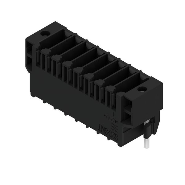 PCB plug-in connector, male header, Solder flange, THT/THR solder connection, 3.50 mm, Number of poles: 8, 180°, Solder pin length (l): 1.5 mm, tinned, black, Box image 2