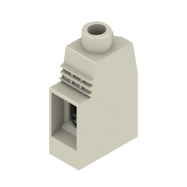 Printed circuit board terminals, 15.00 mm, Number of poles: 1, 90°, Solder pin length (l): 4.5 mm, tinned, Pebble grey, Clamping yoke connection, Clamping range, max. : 50 mm², Box image 2