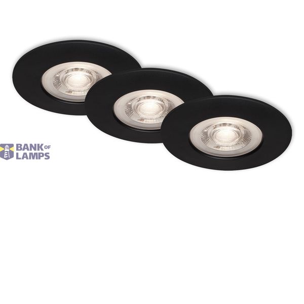 LED downlights, black-mat, 3xLED-platine/4,9W image 1