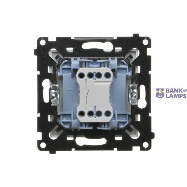Double Keystone flat IT/telephone socket cover, (cover), Simon 24, IP20/IP44, graphite mat image 1