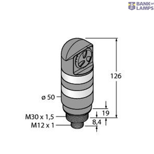 LED Signal Light Tower Light   TL50GRALS4Q image 1