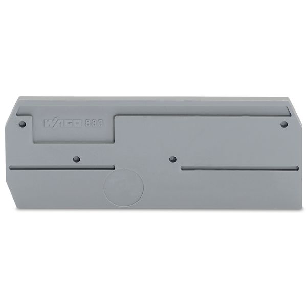 End and intermediate plate 2.5 mm thick gray image 1