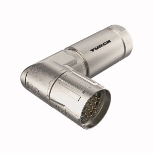 Field-Wireable Connector Male M23 × 1, Angled   FW-CWSSM1717-P-C-0314 image 1