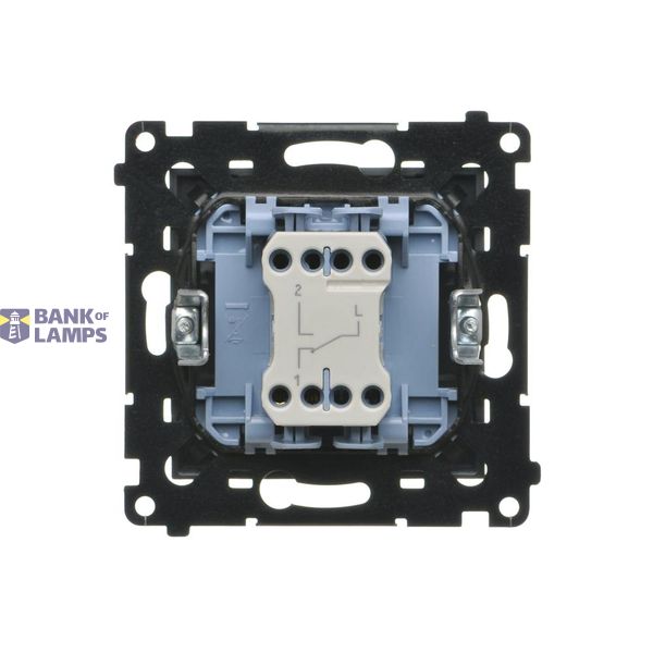 Single earial socket type "F", (module), Simon 24, IP20/IP44, champagne matt image 1