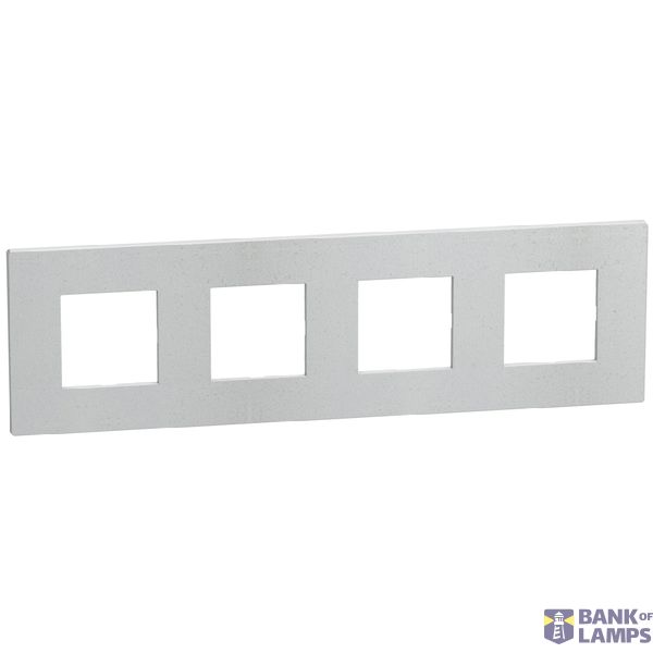 Cover Plate Light Now YA4802M4WV 2×4 Module 71mm White Velvet image 1