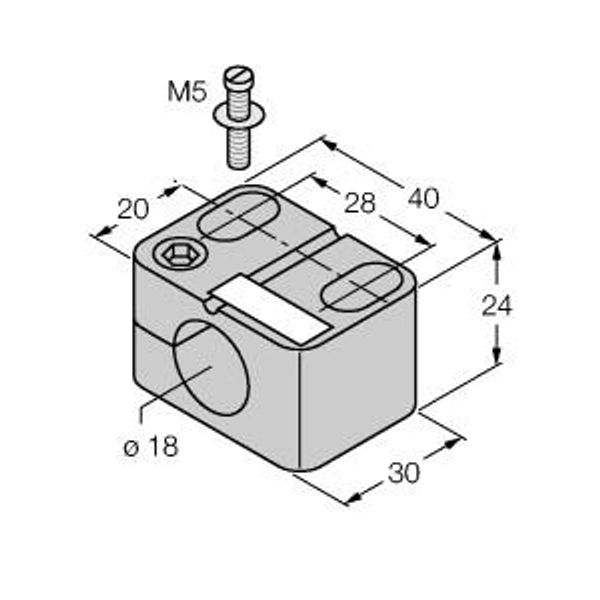 Mounting Accessories Mounting Clip for M18 Design   BST-18N image 1