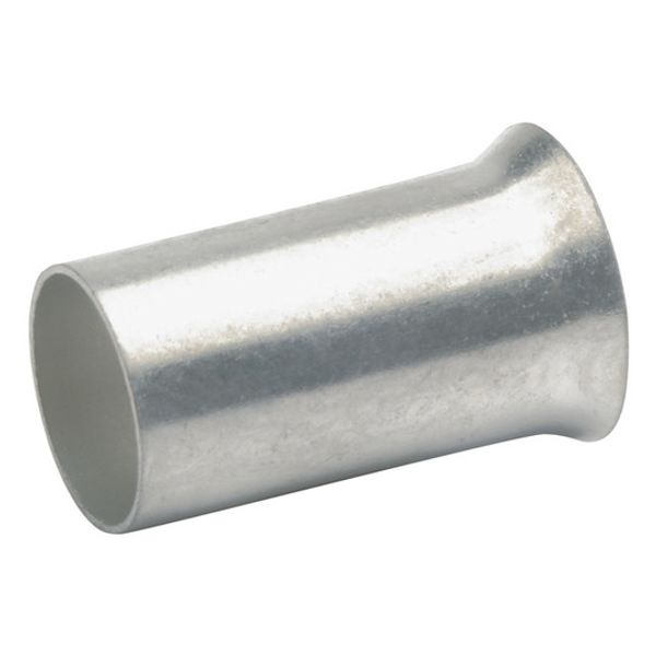 Uninsulated wire end ferrule, 10 mm², 12 mm long, DIN 46228/1, silver, 7612V image 1
