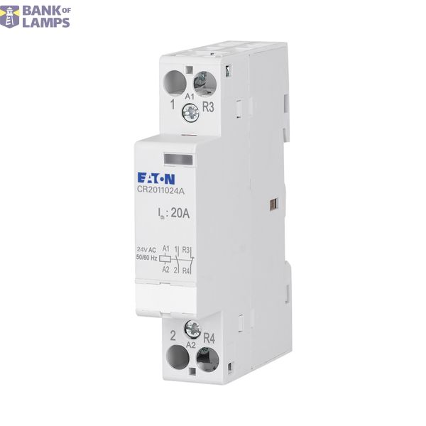 Installation contactor, 20A, 24V AC, 1NO+1NC image 1