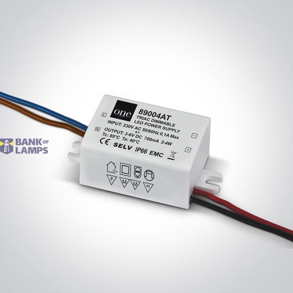 DIMMABLE DRIVER 700mA 2-4W IP66 230V image 1