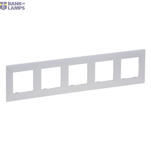 5-GANG PLATE ALUMINIUM image 2