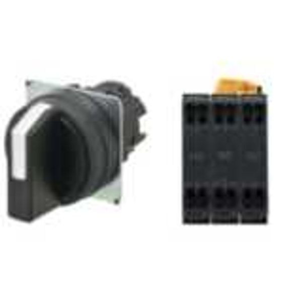 Selector A22NS Ã˜22, 3 position, NON-Lighted, bezel PLASTIC, MANUAL, CO A2235438E image 2