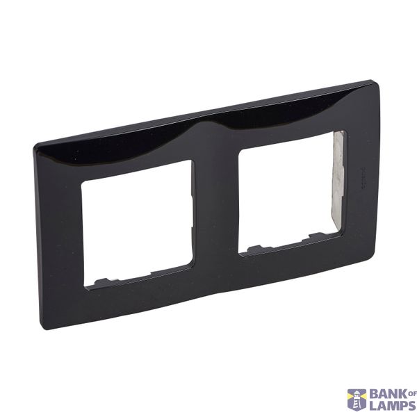 Cover Plate Niloe 2 Gang Onyx 397052 image 1