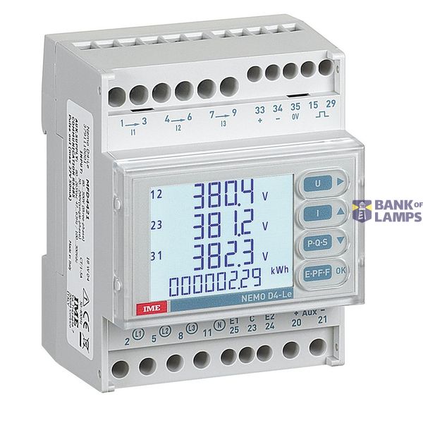 Nemo D4-Le - Multifunction with active energy count (cl.0.5) and reactive (cl.1) image 1