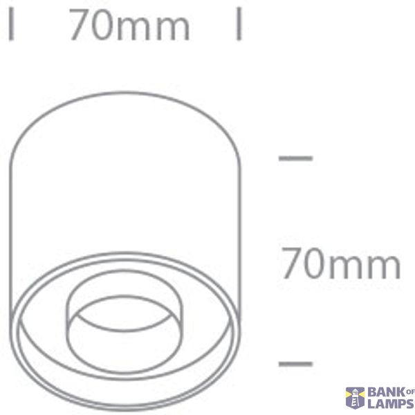 WHITE 8W WW IP20 230V DARK LIGHT image 2