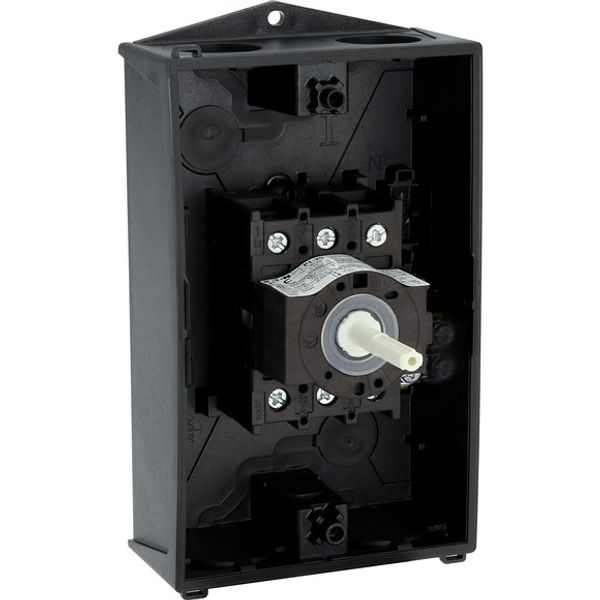 P1-25/I2/SVB Main switch, P1, 25 A, surface mounting, 3 pole, Emergency switching off function, With red rotary handle and yellow locking ring, Lockable in the 0 ( image 13