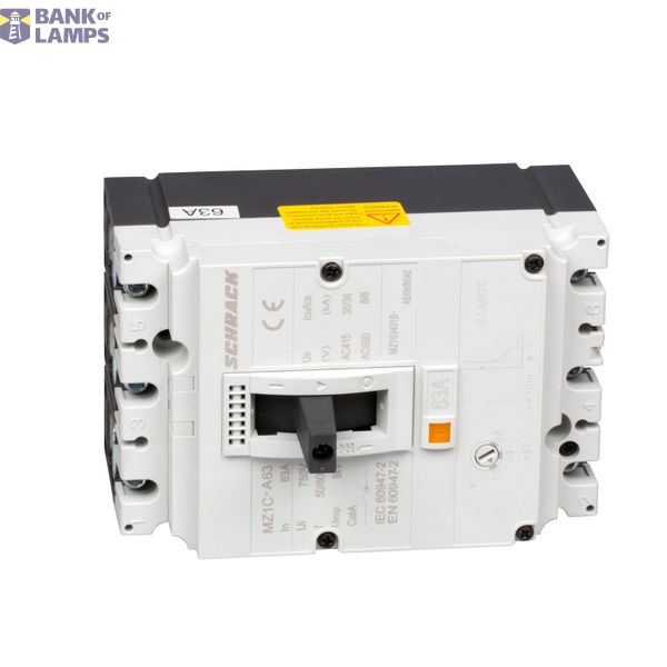 Moulded Case Circuit Breaker Type A, 3-pole, 36kA, 63A BT image 4