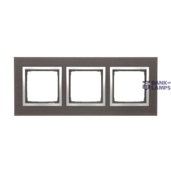 Triple frame, wood, Silver wenge image 1