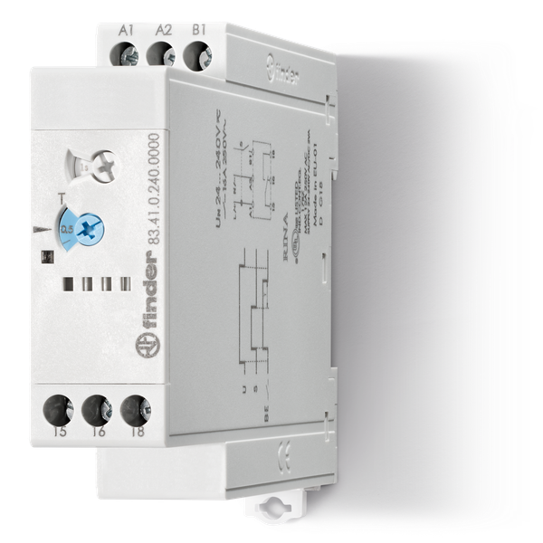 Modular Timer Off-delay +control signal(BE)/22,5mm.1CO 16A/24...240VUC (83.41.0.240.0000) image 2