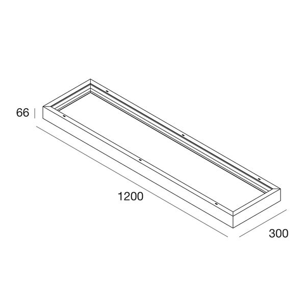 BACKLIT: BOX PER INST. PLAF. 1200X300 BI image 1