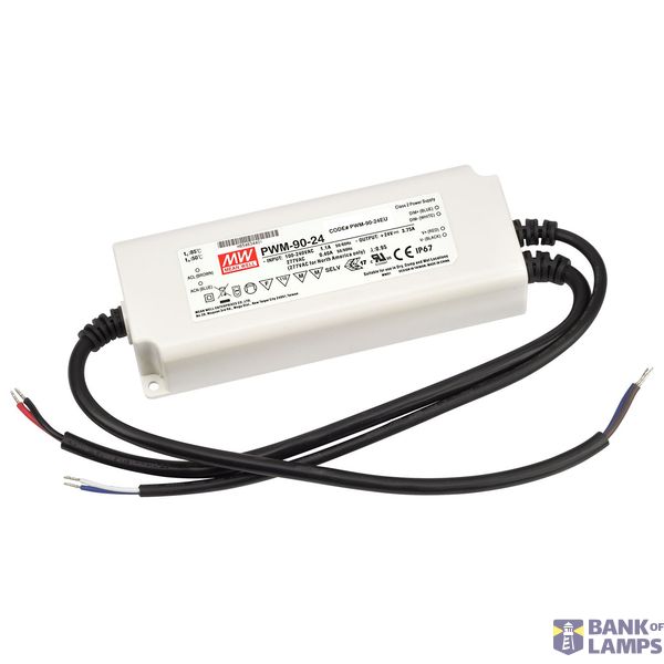 PWM-90-36 Led driver, IP67 90W, 36V, 2.5A PWM, MEAN WELL image 1