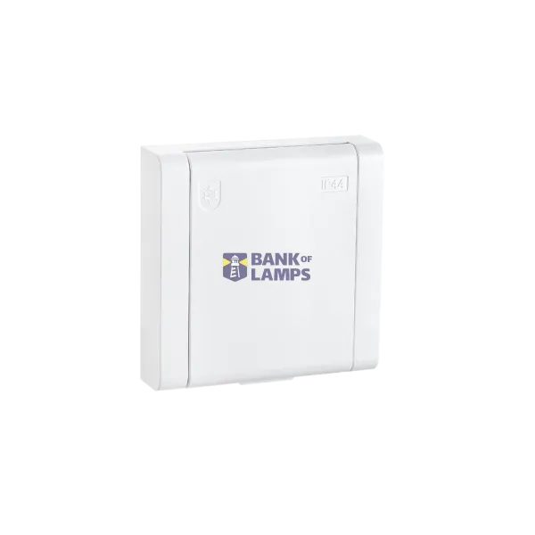 OUTLET FLUSH MOUNTED SINGLE IP44 W/EARTH WHITE 6-PACK image 1