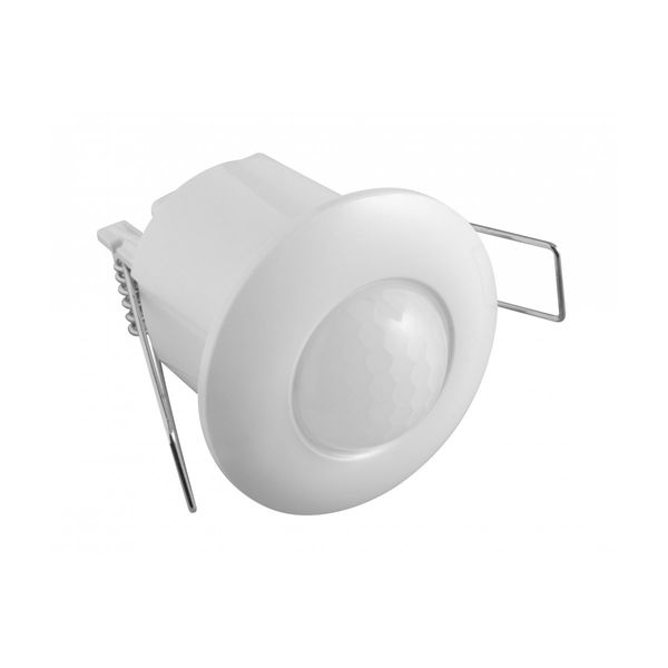 Motion detector CR-5 MINI max. 800W, AC220-240V, 50/60Hz, angle 360°, range 6m ± 2,5-4m, IP20, working with LED, recessed, white housing image 1